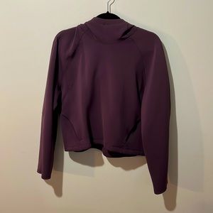 Beautiful plum coloured, Lululemon semi-cropped sweater